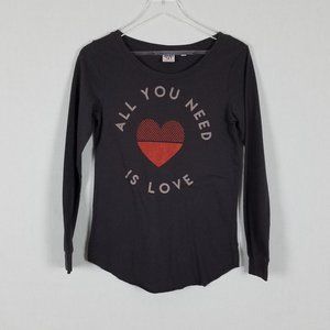Junk Food Graphic Long Sleeve All You Need is Love